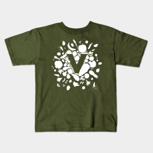 V is for Veg! Kids T-Shirt